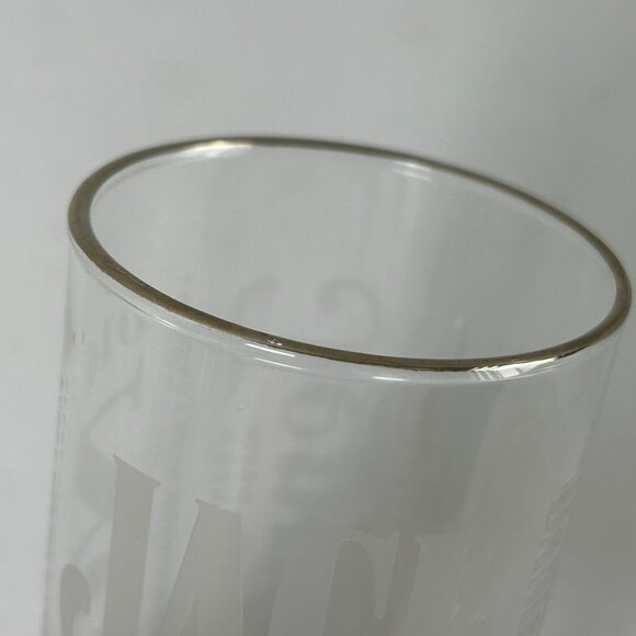 Jack Daniels High Ball Glass Tennessee Whiskey Tall Silver Rim Sour Mash - Picture 6 of 10